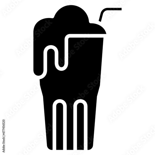 frappe coffee glyph icon