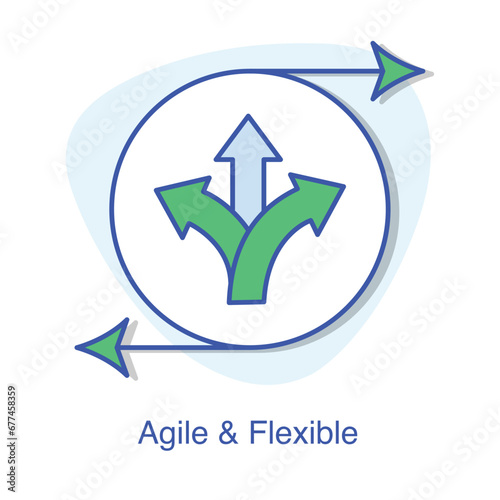 Navigate Change with Dynamic Agility Arrows Icon