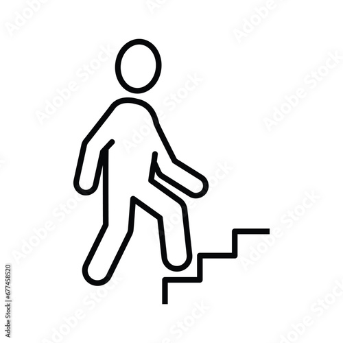 Going up vector icon