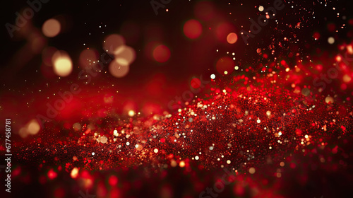 red velved glitter background, abstract background, particle red 