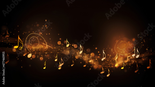 A beautiful background with a musical note on it