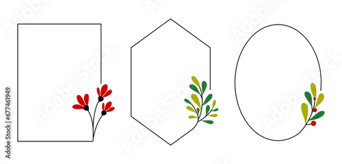 Floral frame , flower frames , decorative frame, minimal frames vector ornament illustration joyful creations