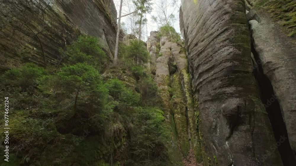 Teplice Rocks, part of Adrspach-Teplice mountain park in Broumov highlands region of Bohemia, Czech Republic, 4k Teplice Rocks, part of Adrspach-Teplice mountain park in Broumov highlands region of Bohemia, Czech Republic, 4k