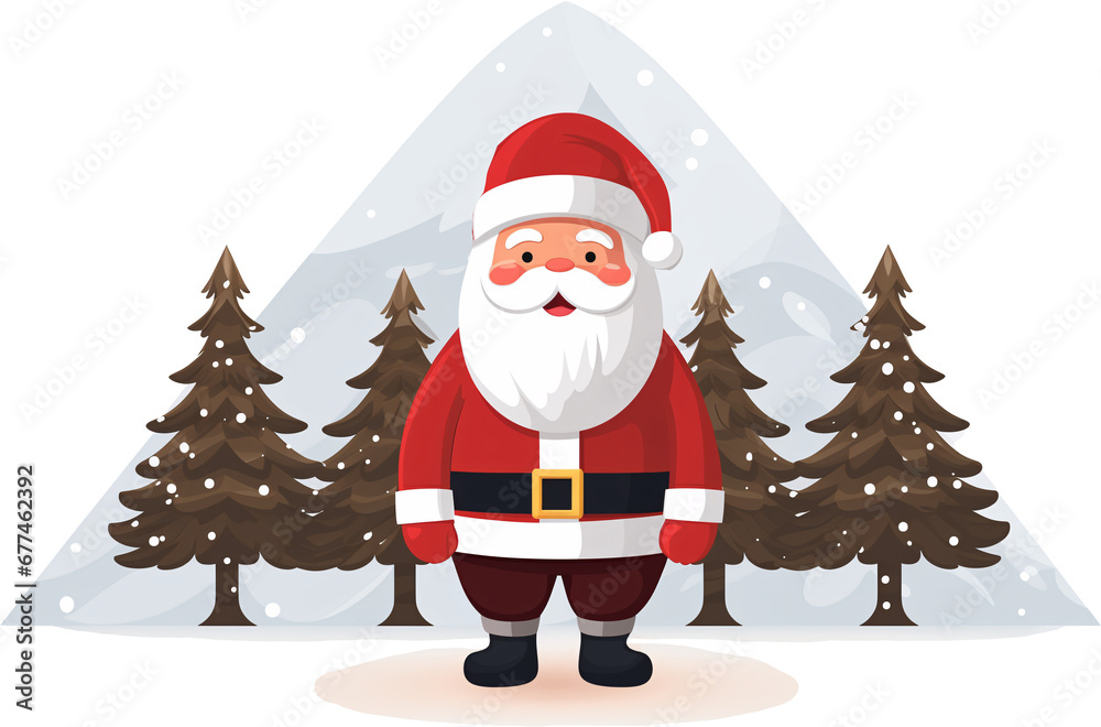 Christmas background. Santa claus winter snow Christmas background. Santa claus winter snow
