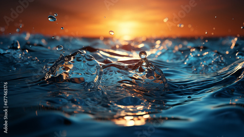 water splash in water HD 8K wallpaper Stock Photographic Image 