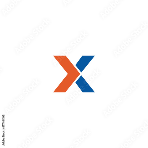 Free Download Simple Design Vector Logo Letter X - GFXLoad