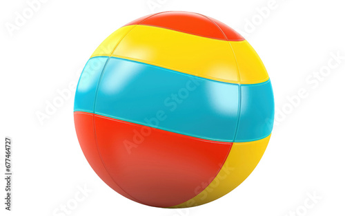  Beach Ball on transparent background, PNG Format