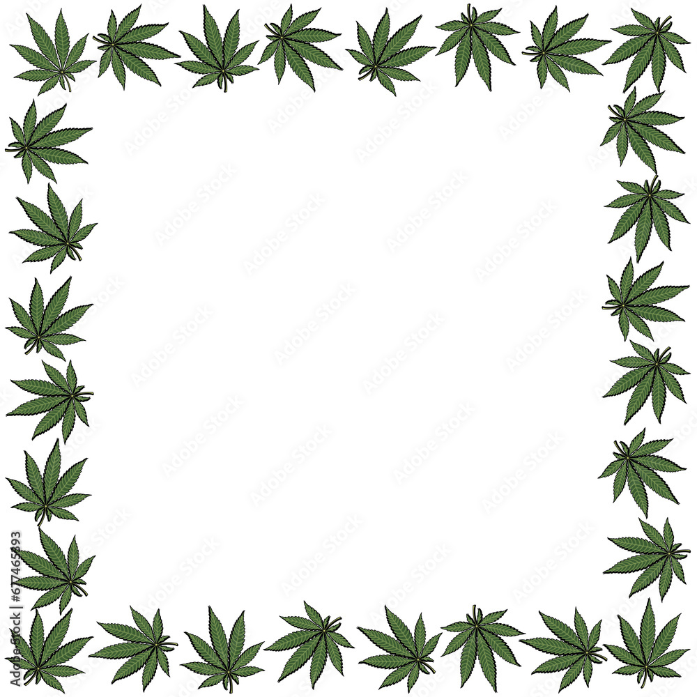 Cannabis leaves illustration frame on transparent background. Marijuana leaf design template blank. Cannabis leaf art Cannabis leaves illustration frame on transparent background. Marijuana leaf design template blank. Cannabis leaf art