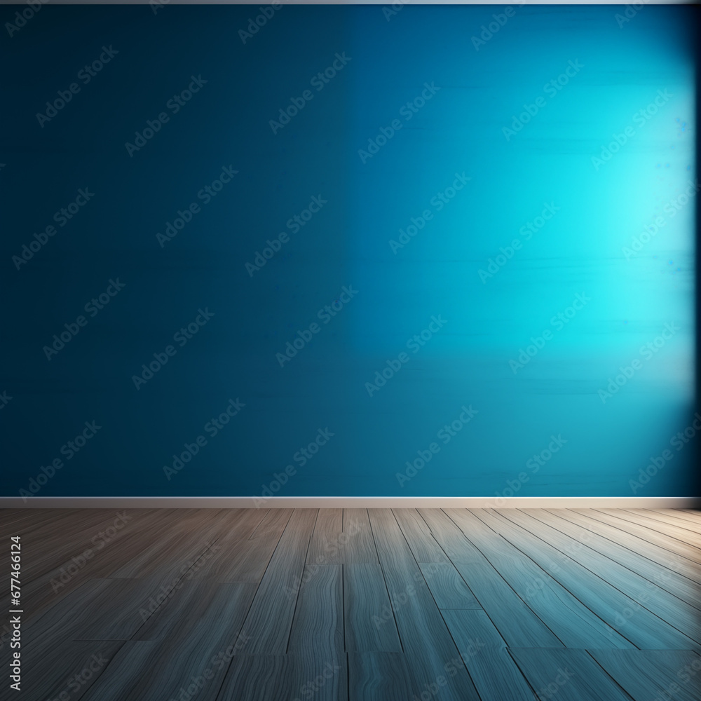 empty room with blue wall empty room with blue wall
