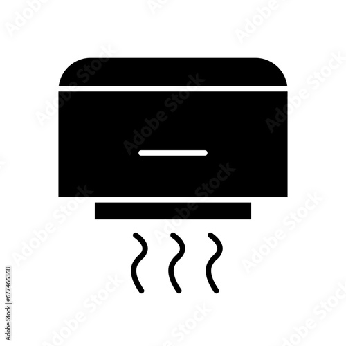 hand dryer glyph icon