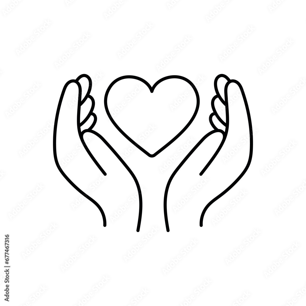 Psychological support line icon vector for medical documentation about diabetes Psychological support line icon vector for medical documentation about diabetes