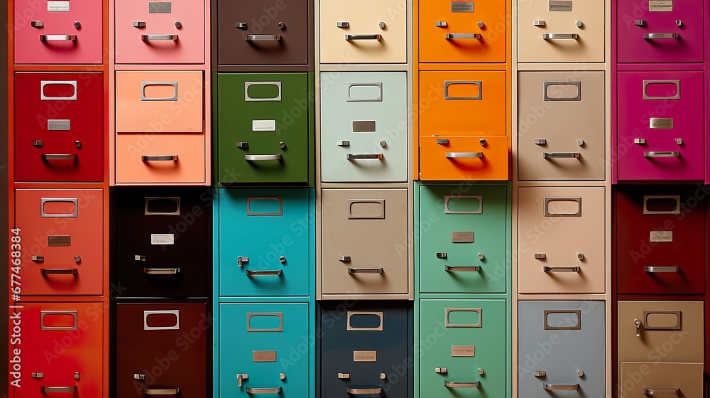 Sleek Organization: Clean-Lined File Cabinets