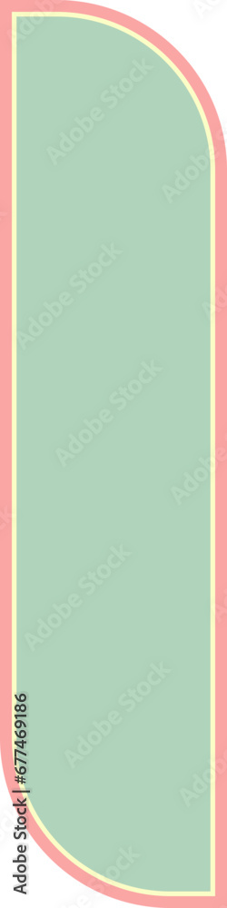 Bookmark template label element flat design 2.x8 in. Bookmark template label element flat design 2.x8 in.