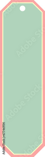 Bookmark template label element flat design 2.x7 in. photo