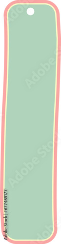 Wallpaper Mural Bookmark template label element flat design 2.x6 in. Torontodigital.ca