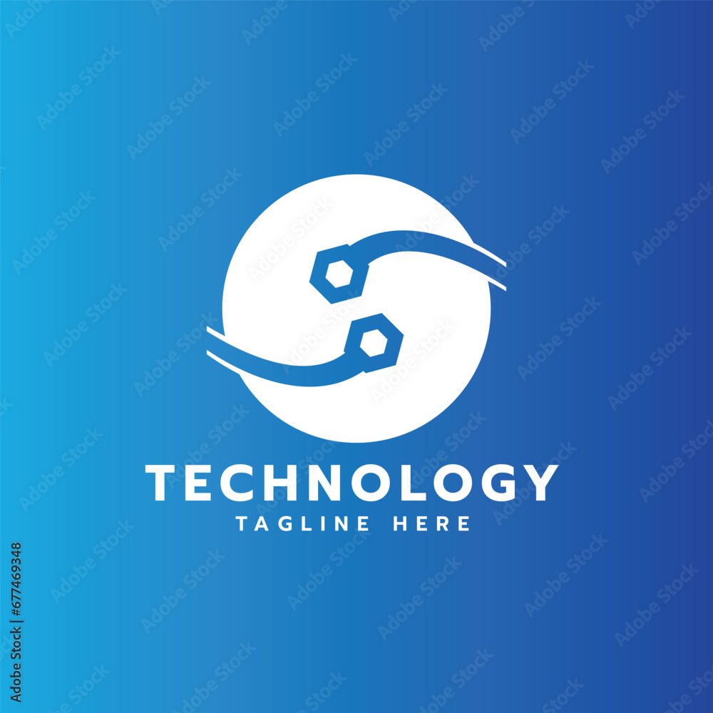 Technology logo mark design creative modern minimal icon mark Technology logo mark design creative modern minimal icon mark