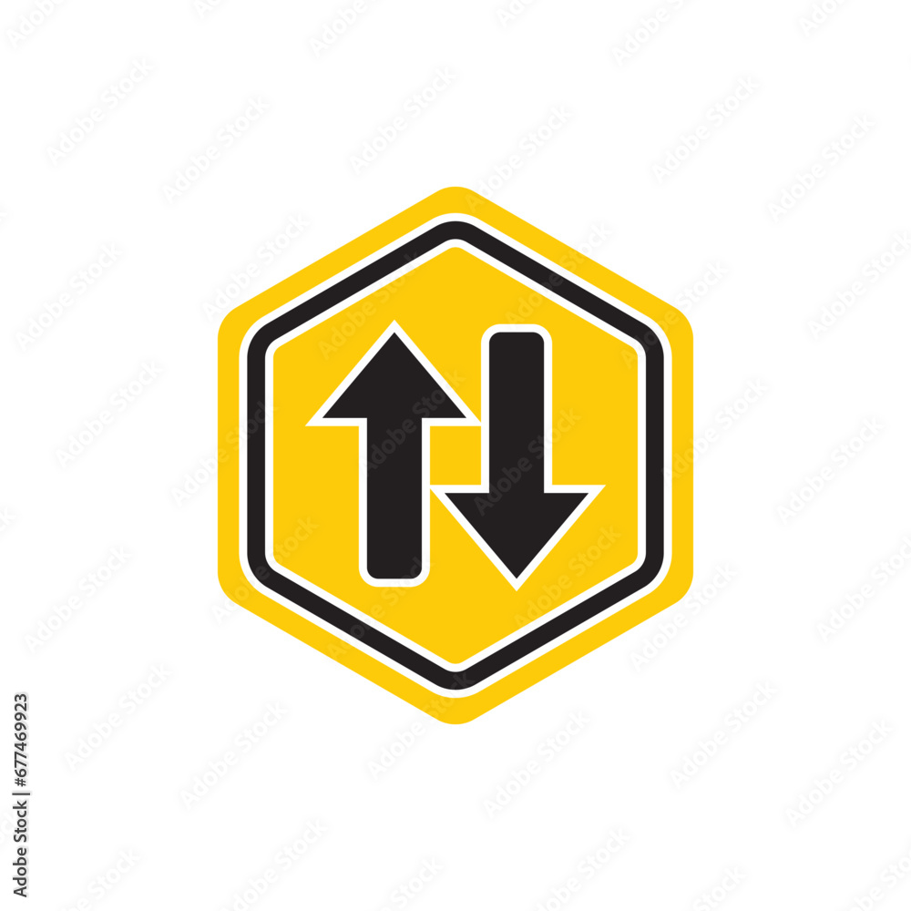 Traffic sign icon, logo vector illustration design template Traffic sign icon, logo vector illustration design template