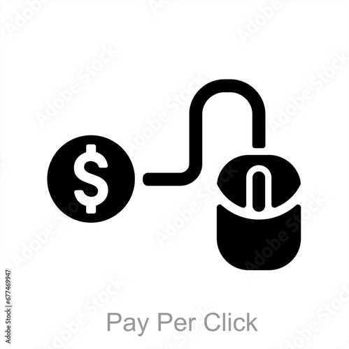 Pay Per Click icon concept