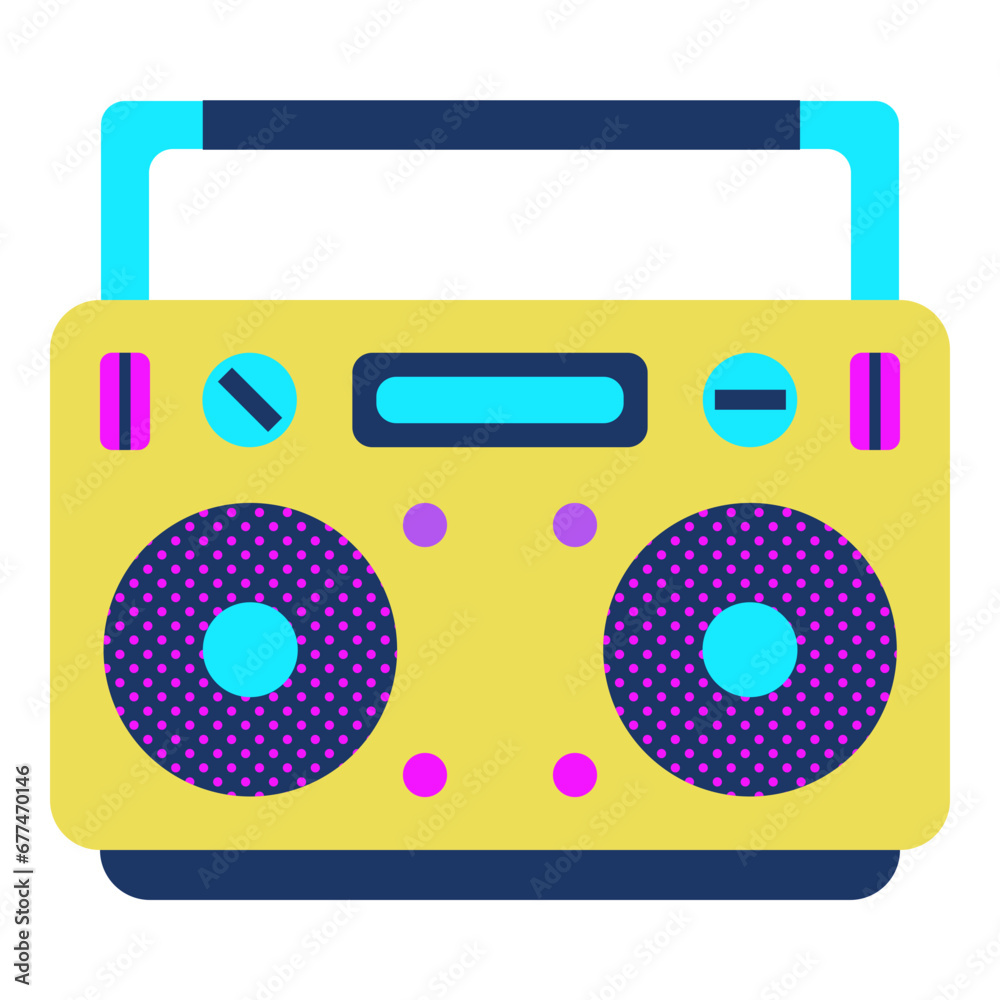 Radio Retro Icon Element Radio Retro Icon Element