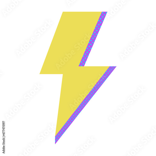 Thunder Retro Icon Element Free Download Thunder Retro Icon Element - GFXLoad