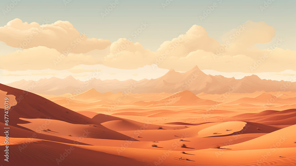 Naklejka premium DESERT BACKGROUND