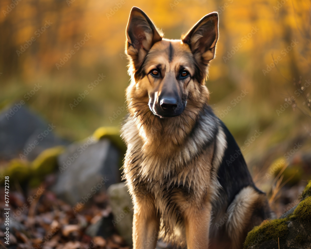 german shepherd dog outdoors