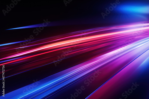 Neon Light Trails and Speed Tracks