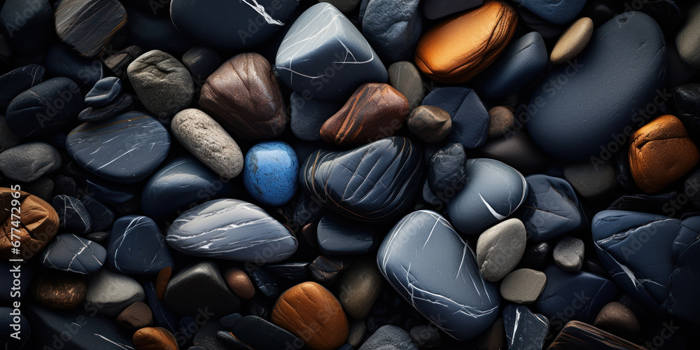 Darkness of the rocks is a canvas for light, a contrast that brings out the subtle textures and contours - obrazy, fototapety, plakaty 