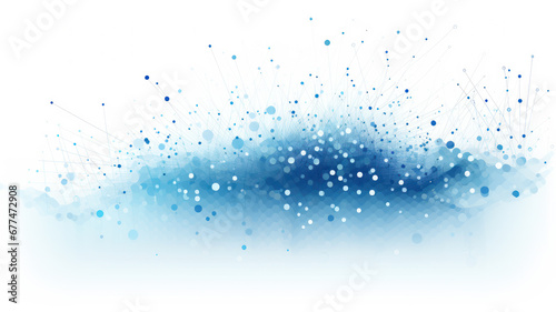 Blue Dots on White Background