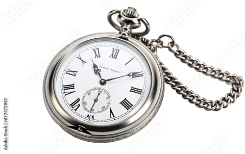  Silver Stop watch on transparent background, PNG Format