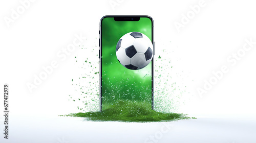 soccer ball with phone 