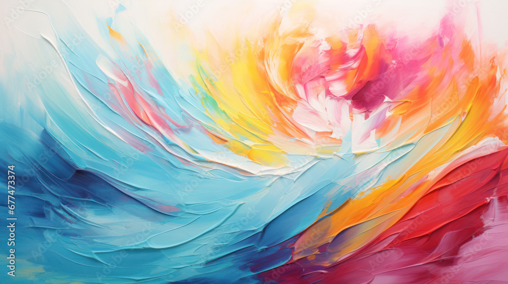 Expressive Wall Art with Energetic Brushwork Expressive Wall Art with Energetic Brushwork