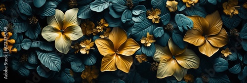 Nature Flowers Leaves Seamless Pattern Background   Banner Image For Website  Background Pattern Seamless  Desktop Wallpaper