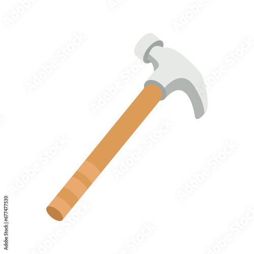 Hammer Flat Icon Logo Illustration Vector Isolated. Labour Day, May Day, Industry, And Construction Icon-Set. Suitable for Web Design, Logo, App, and Upscale Your Business.
