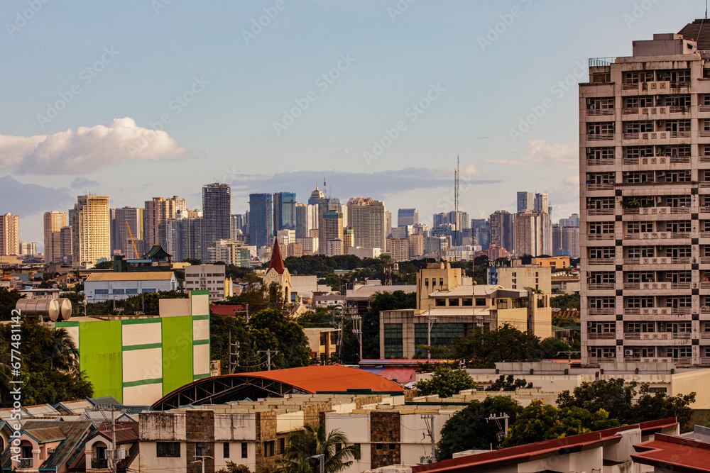 Densley populated housing of Quezon City and Metro Manila Pholippines Densley populated housing of Quezon City and Metro Manila Pholippines