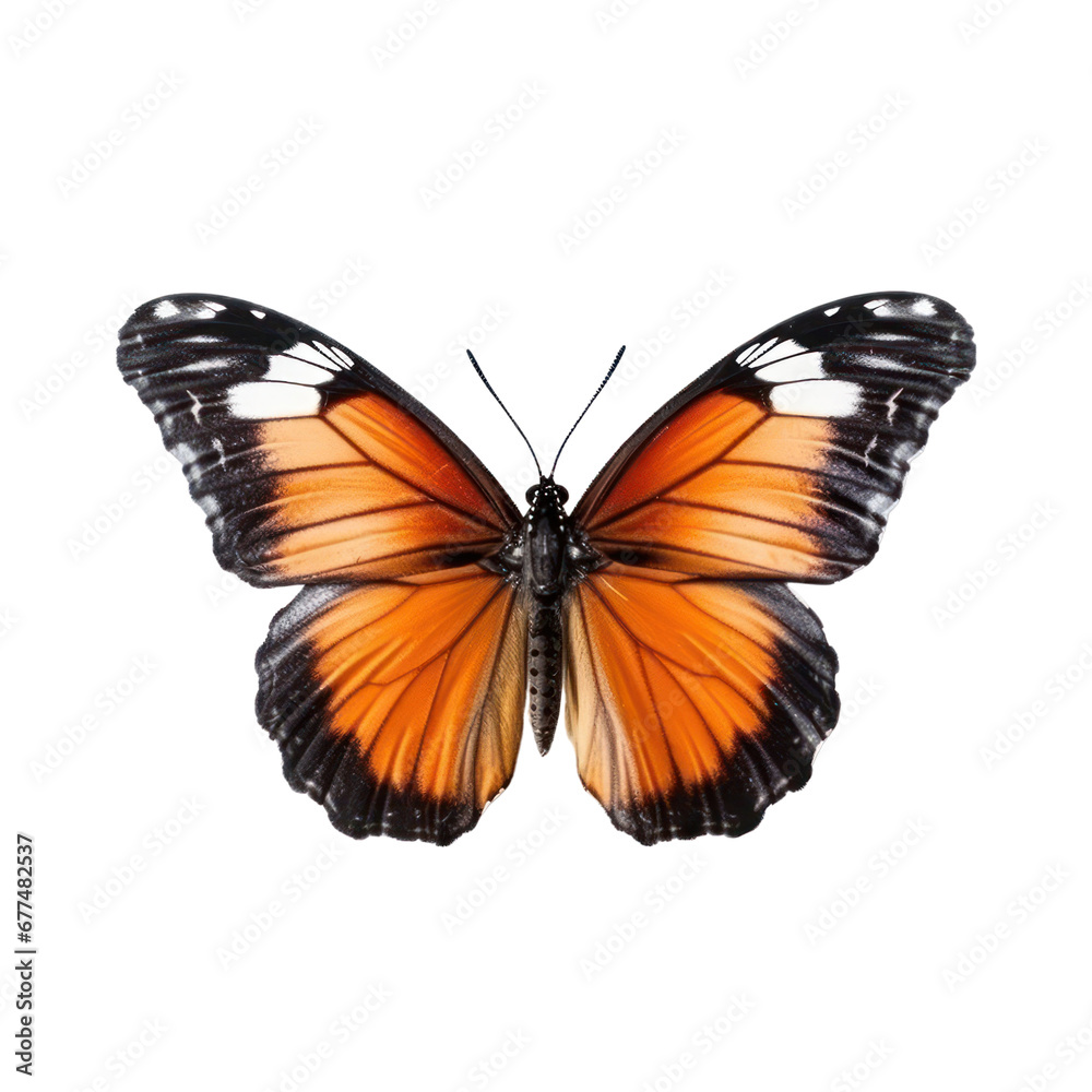 Obraz premium Butterfly isolated on white transparent background, PNG