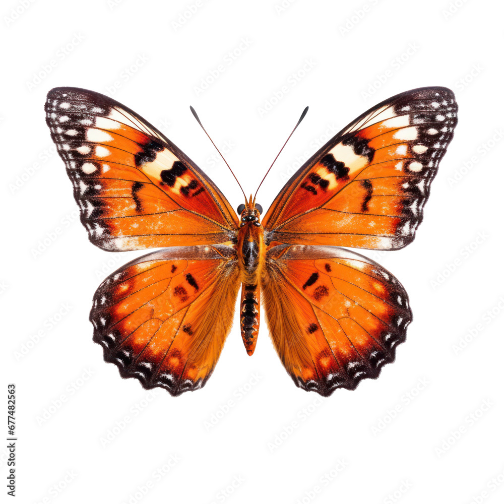 Obraz premium Butterfly isolated on white transparent background, PNG