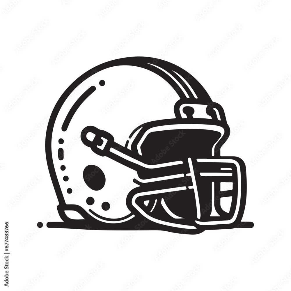 American Football Helmet Vector High-Quality SVG Clipart for Sports Design American Football Helmet Vector High-Quality SVG Clipart for Sports Design