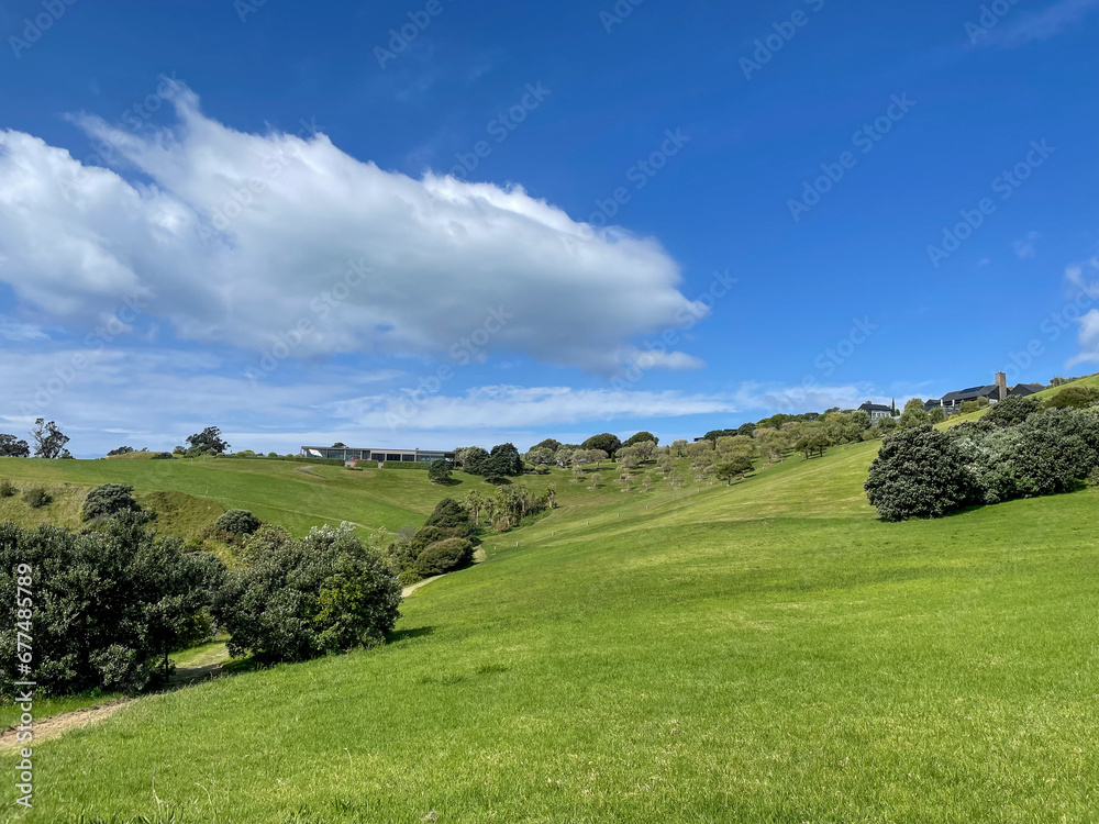 landscape with grass and clouds landscape with grass and clouds