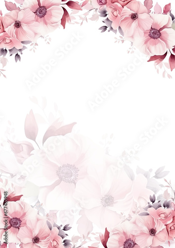 Pink and white modern trendy vector design frame