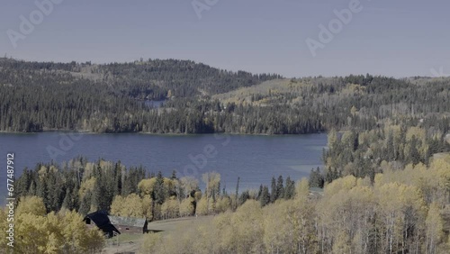 Cariboo Colors: A Sunny Autumn Day Unveils the Beauty of Lac de Roches Lake photo