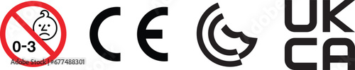 UKNI, UKCA, GCC marking or UKCA Mark Certification and Industrial certificate standard safety logo CE
