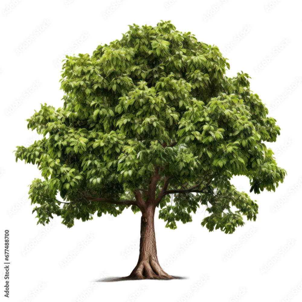 Chestnut tree isolated on white transparent background, PNG Chestnut tree isolated on white transparent background, PNG