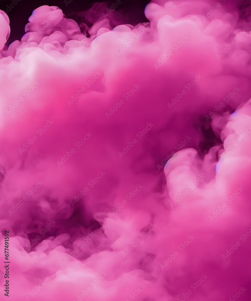 Fototapeta premium Abstract pink smoke texture. Steam, cloud realistic texture