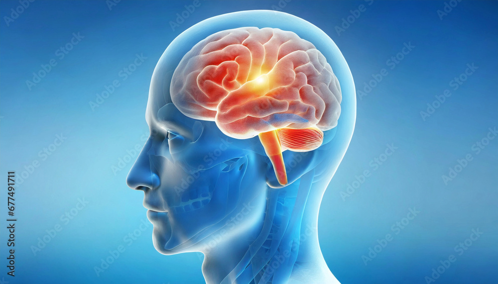 3D Visualization Illustration of Headache Anatomy, 3D Exploration of the Varied Anatomy Behind Headache Types, Generative AI 3D Visualization Illustration of Headache Anatomy, 3D Exploration of the Varied Anatomy Behind Headache Types, Generative AI