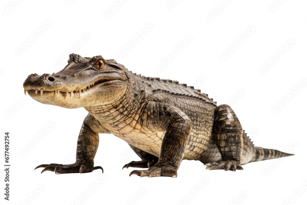 Fototapeta premium A crocodile isolated on transparent background