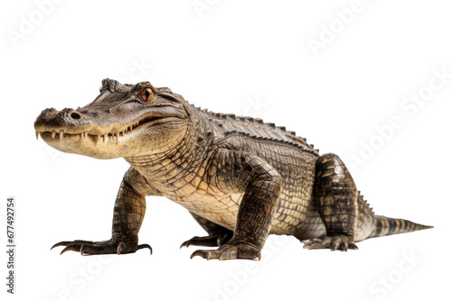 A crocodile isolated on transparent background © tong2530
