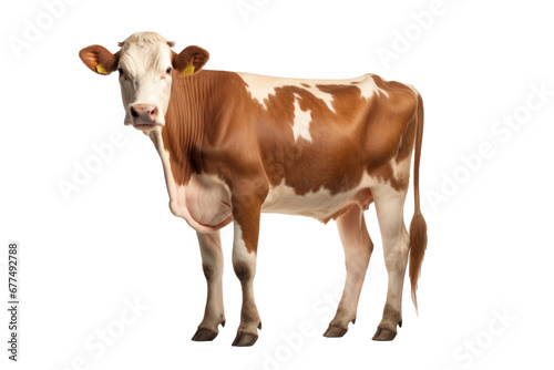 A cow isolated on transparent background. photo