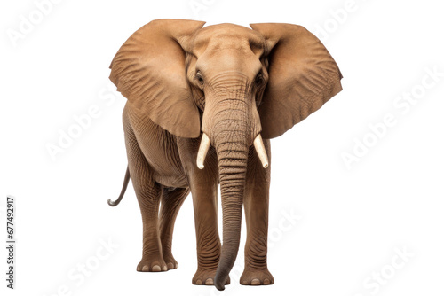 A elephant isolated on transparent background.