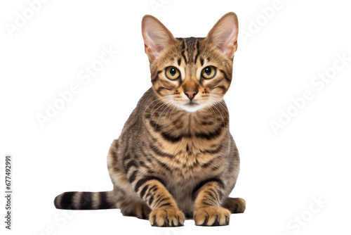 A cat isolated on transparent background.